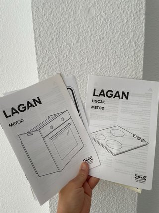 Placa vitrocerámica cocina negra lagan ikea metod