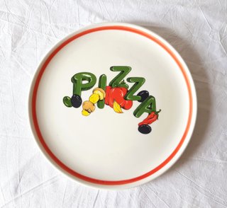Piatti pizza vintage '80 ceramica Due Torri pz.2