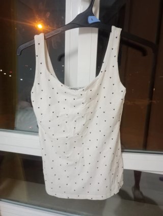 Camiseta Zara tirantes blanca Talla M