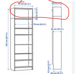 Altillo Estantería Billy Ikea Blanca