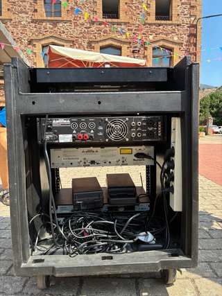 Case professionale per audio con rack e flight case