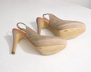 Zapatos destalonados beige SuiteBlanco