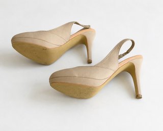 Zapatos destalonados beige SuiteBlanco