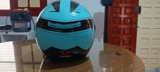 Casco Oxford Azul y Negro