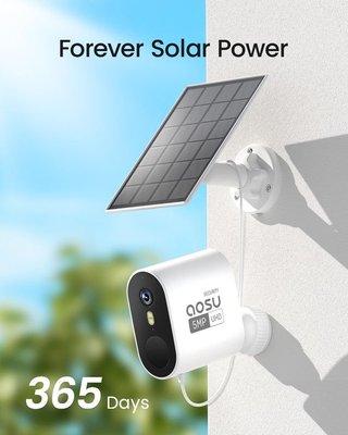 2 cámaras vigilancia solares + estacion base NUEVO