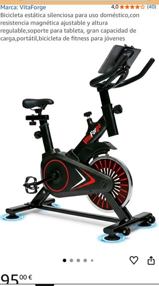 Bicicleta Estática VitaForge Silenciosa