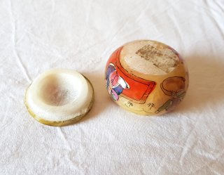 Cofanetto tondo portagioie alabastro URSS
