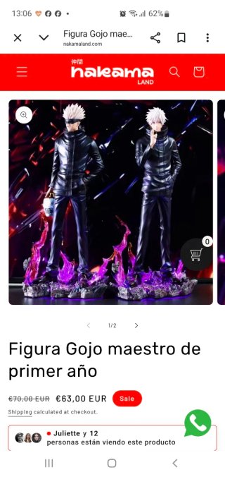 Figura Satoru Gojo de Jujutsu kaisen
