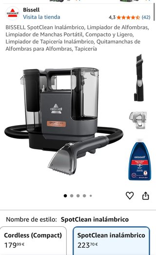 Bissell Spotclean Cordless Limpiador