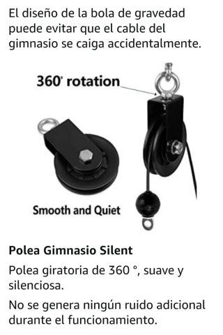 Poleas Gimnasio para Casa Fitness Triceps y bíceps