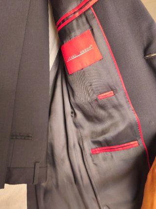 Traje de chaqueta azul marino hombre