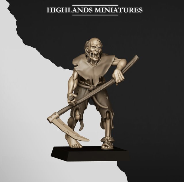 20 Miniaturas Zombies Highlands