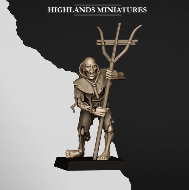 20 Miniaturas Zombies Highlands