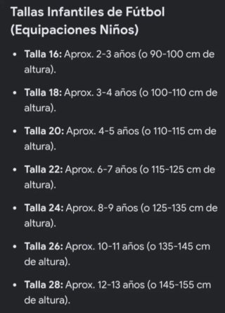 Traje Niño Talla 16