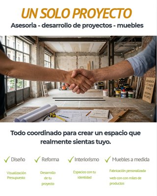 DISEÑO, REFORMAS Y PROYECTOS LLAVE EN MANO