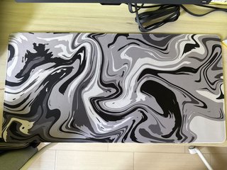 Alfombrilla gamer diseño mármol gris