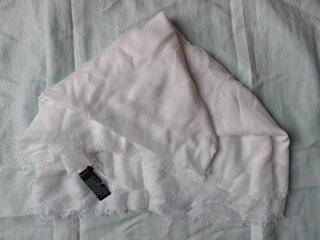 Fular / Pañuelo blanco Parfois efecto lino con des