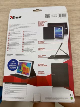 Funda Tablet Trust 10 Ultrathin Folio Stand