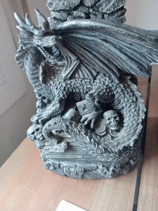 Separadores de libros dragón piedra