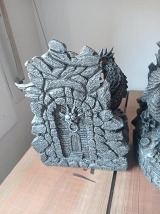 Separadores de libros dragón piedra
