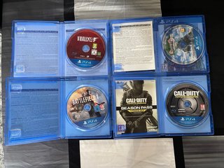 Lote 4 Juegos PS4: V-Rally, DQXI, BF1, CoD