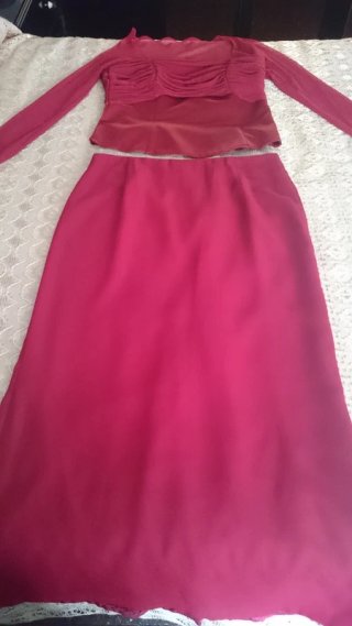 Conjunto fiesta/evento rojo