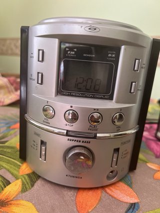 Minicadena estéreo vintage con 2 altavoces – CD