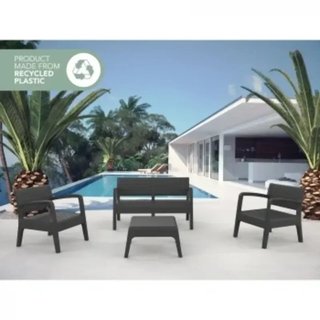 Conjunto Jardín Miami 4 Plazas Resina