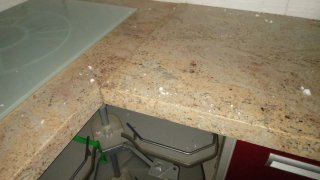 Muebles de cocina con encimera de mármol