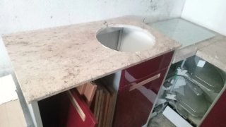 Muebles de cocina con encimera de mármol