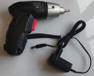 Atornillador eléctrico con luz roja