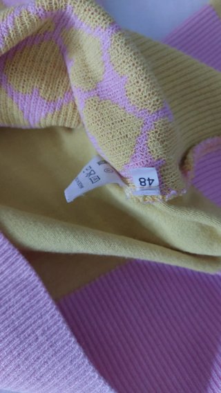 Maglia Spizio donna S giallo e rosa
