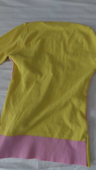 Maglia Spizio donna S giallo e rosa