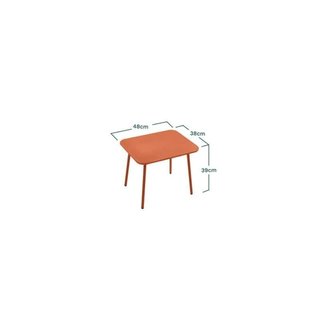 Set Terraza Sakura Mesa + 2 Sillas Rojo