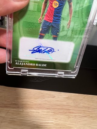 Carta Autógrafo Alejandro Balde Topps 90/99