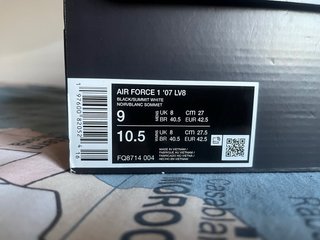 Nike Air Force 1 Negras Goma