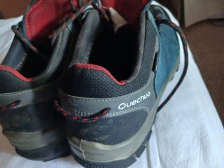 Zapatillas Trekking Montaña Azul/Rojo