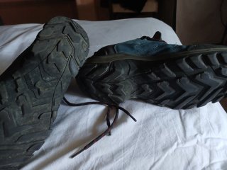 Zapatillas Trekking Montaña Azul/Rojo