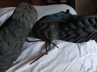 Zapatillas Trekking Montaña Azul/Rojo