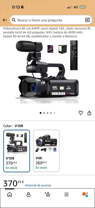 Cámara 6K ultra HD