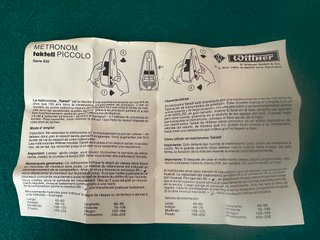 Metrónomo Wittner Taktell Piccolo 831