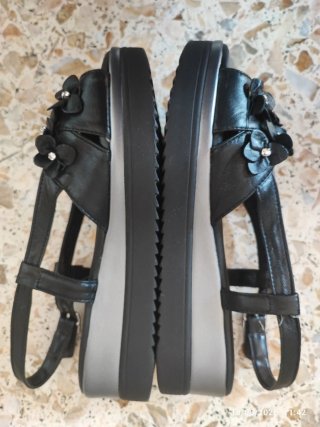 SPACE MODA Sandali Neri Donna Tg 39