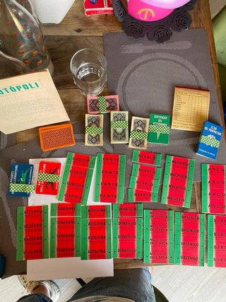 TOTOPOLI VINTAGE EG GIOCO DA TAVOLO CORSA CAVALLI
