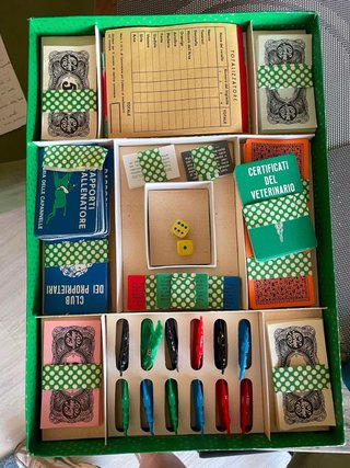 TOTOPOLI VINTAGE EG GIOCO DA TAVOLO CORSA CAVALLI