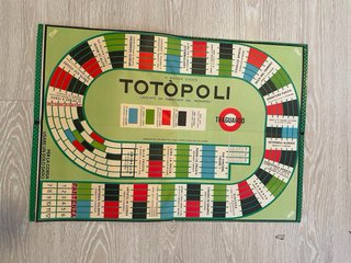 TOTOPOLI VINTAGE EG GIOCO DA TAVOLO CORSA CAVALLI