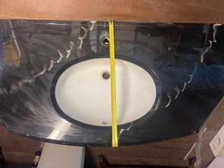 Encimera de baño con lavabo de mármol