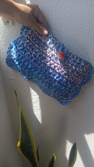 Bolso clutch organizador hecho a mano
