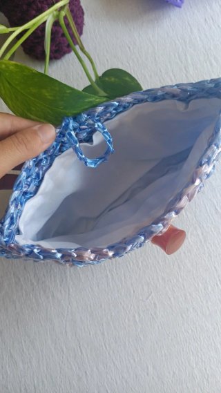 Bolso clutch organizador hecho a mano