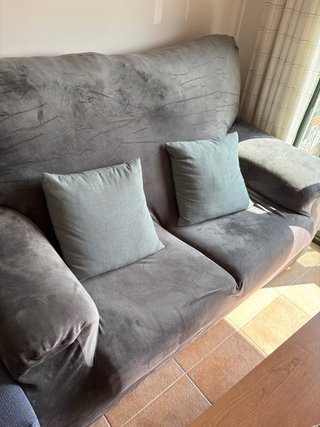 Sofá de 2 plazas gris