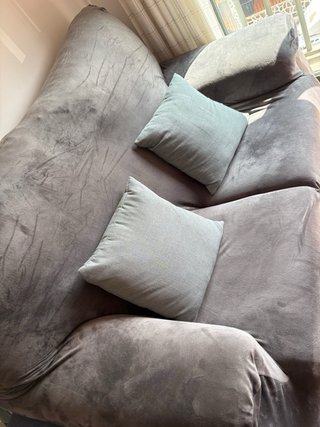 Sofá de 2 plazas gris